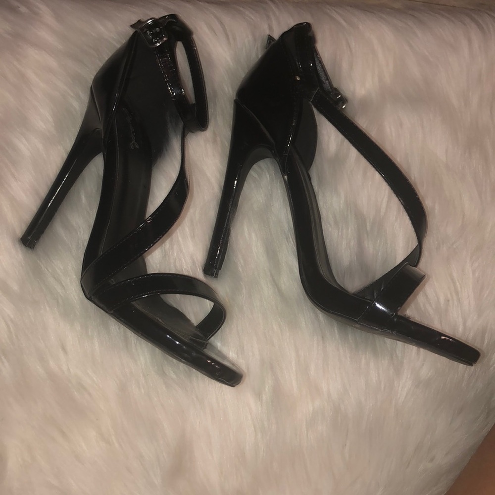 black high heels